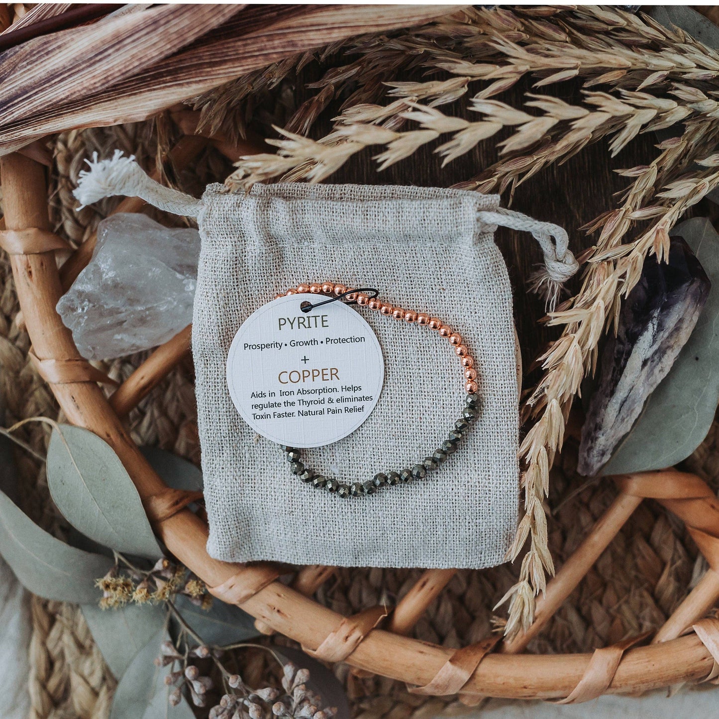 Dainty and Elegant Multi-Faceted Pyrite beads + Genuine and