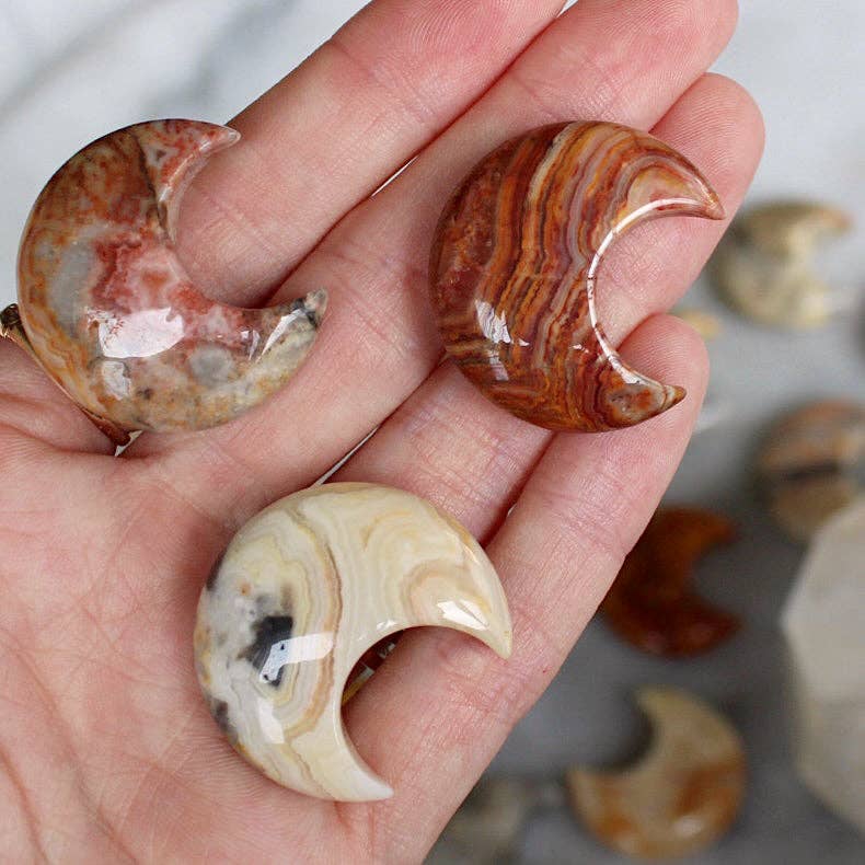 Crazy Lace Agate Moon (Crystals & Stones)