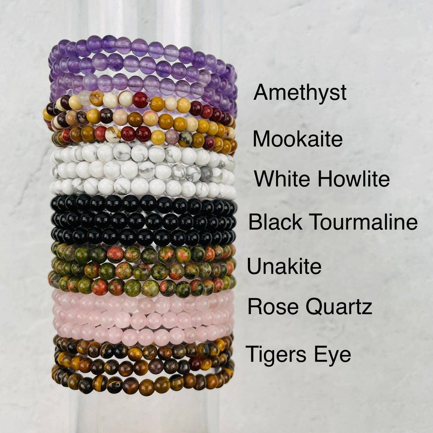 Amethyst 4mm Gemstone Bracelets