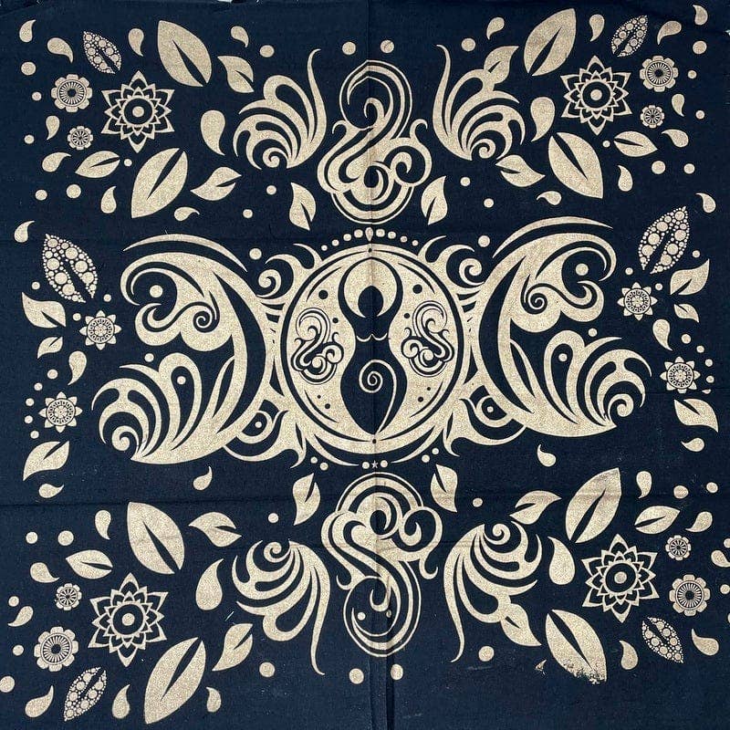 Angel Flower Crystal Grid Cloth - Alter/Tarot Cloth