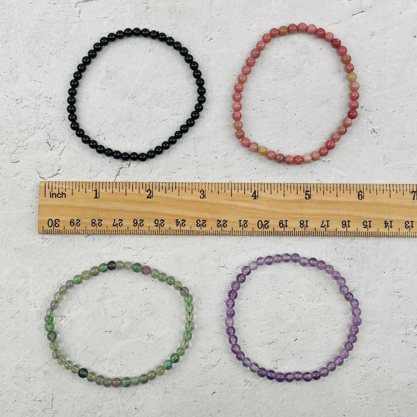 Amethyst 4mm Gemstone Bracelets