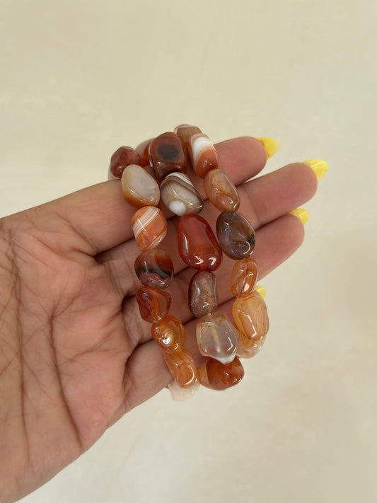 Carnelian Bracelet (10mm Beads)
