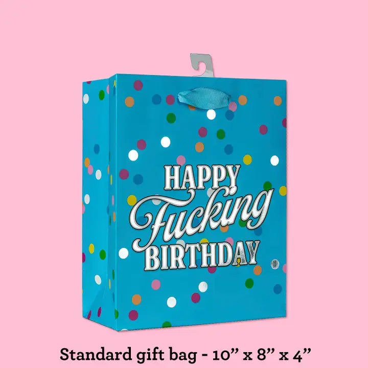 Happy F'ing Birthday deluxe gift bag