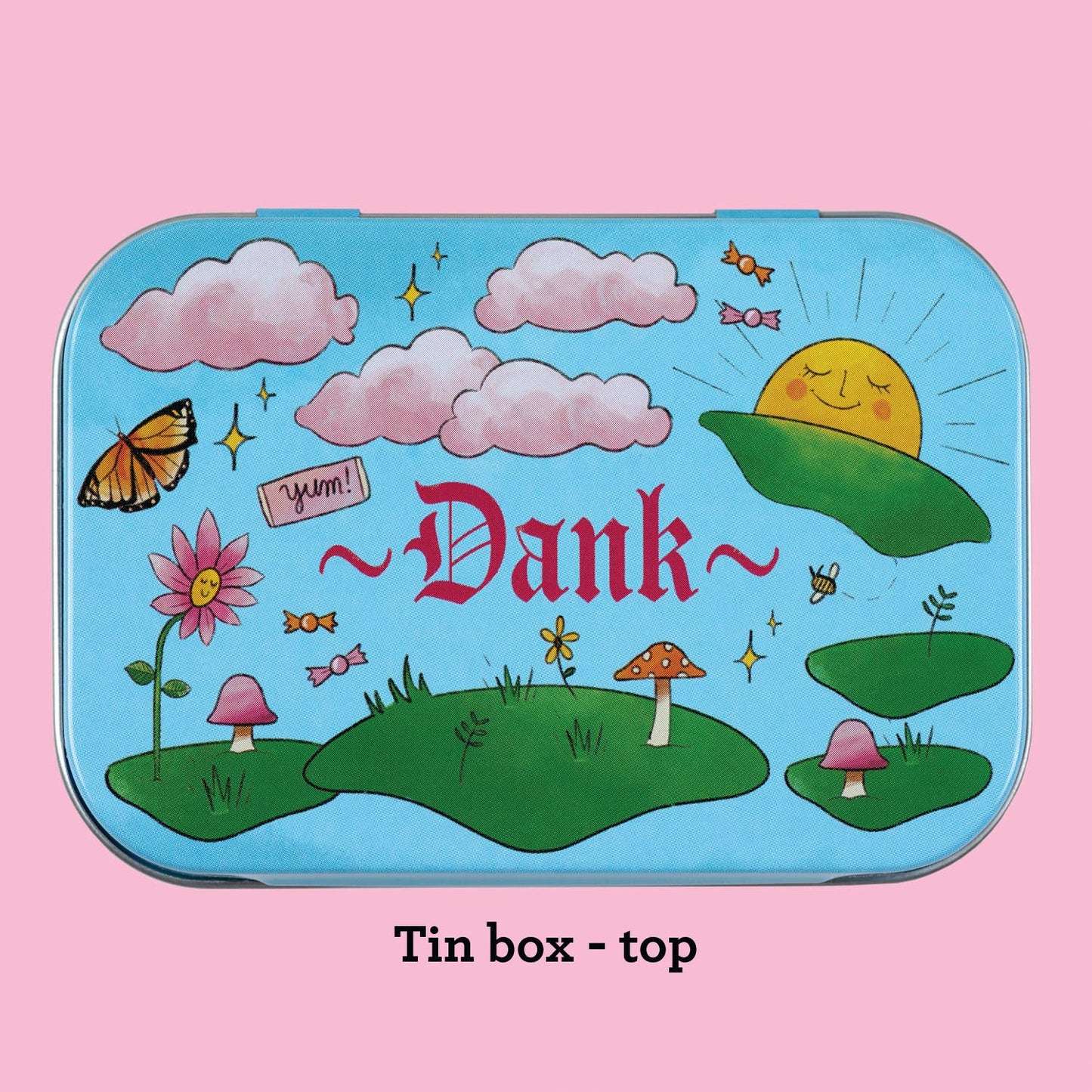 Dank stash tin (purse-size food-safe tin box)