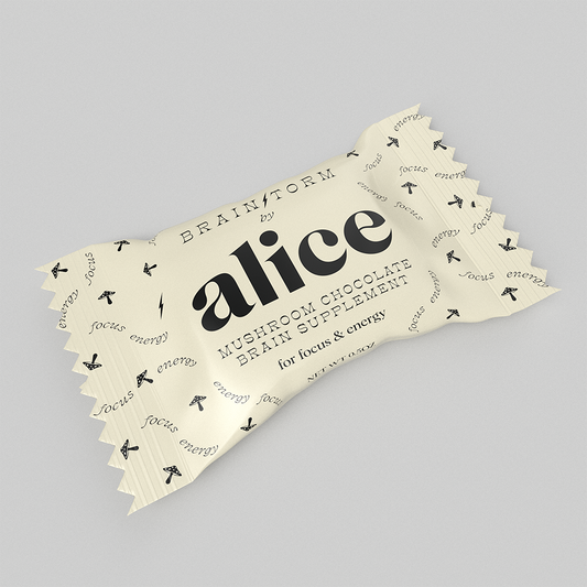 Brainstorm Singles — (mushroom chocolates for focus)