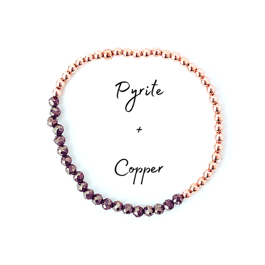 Dainty and Elegant Multi-Faceted Pyrite beads + Genuine and