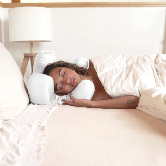 White silk cloud pillow cases