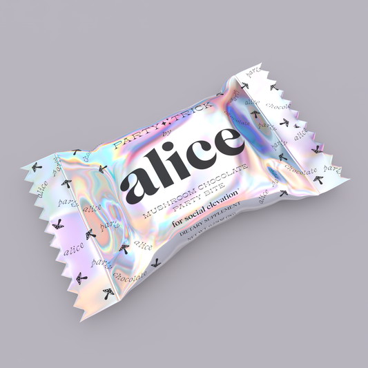 Party Trick Singles — (mushroom chocolate supplement for mood)